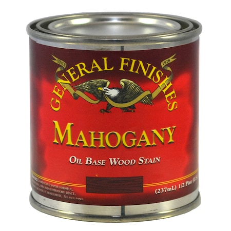 General Finishes 1/2 Pt Mahogany Wood Stain Oil-Based Penetrating Stain MAHP